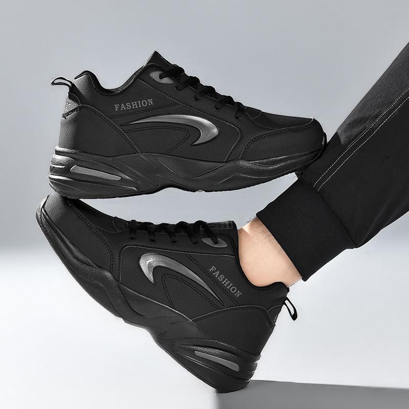 Men's autumn and winter warm cotton shoes fashionable sports casual shoes slippery heightening lightweight trendy running shoes