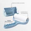 10cm Angled Tear-Off Lint Roller Replacement: Sticky Paper Brush for Hair and Dust Collection