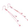 Exquisite Purple Gold Rose Gold Plated Russian Snake Bone Fringed Earrings 585 Color Gold Versatile Exquisite Ear Hook Earrings