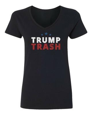 Trump Trash Supporters 2024 USA Elections Garbage Ladies' V-Neck Tshirt Unisex T-Shirt