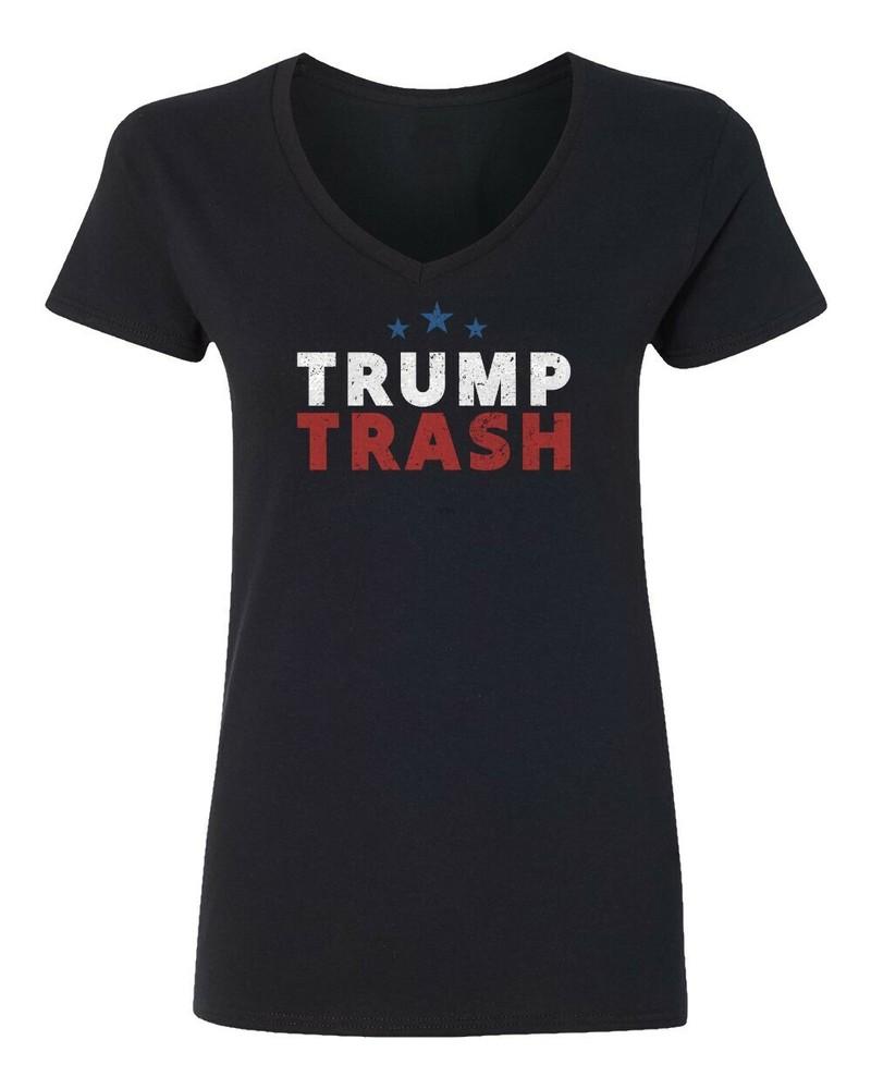 Trump Trash Supporters 2024 USA Elections Garbage Ladies  V-Neck Tshirt Unisex T-Shirt XXXL
