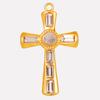 Strass-Accessoires Religiöse Christus-Edelstahl-Anhänger Für Schmuckherstellung Zubehör Kreuz-Anhänger Handgefertigtes Material