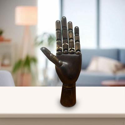 Wood Hand Model Art Mannequin Jewelry Display Stand Human Artist for Photo Props