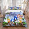 Sonic Generations Adventure Print 3Pcs Bedding Setduvet Cover With 2 Bedropillowcase Home Birthday Gift