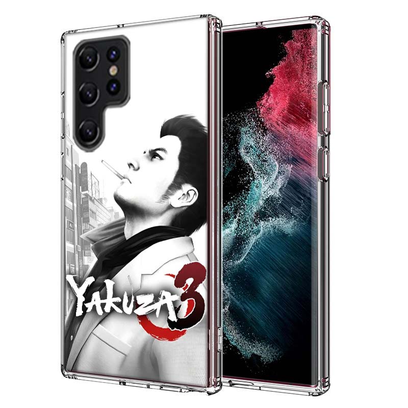 Yakuza 0 Game Capa Phone Case For Samsung S26 Ultra S25 Edge Galaxy S23 S21 S20 S24 FE S22 S10 Plus Cover Clear TPU Shell Coque