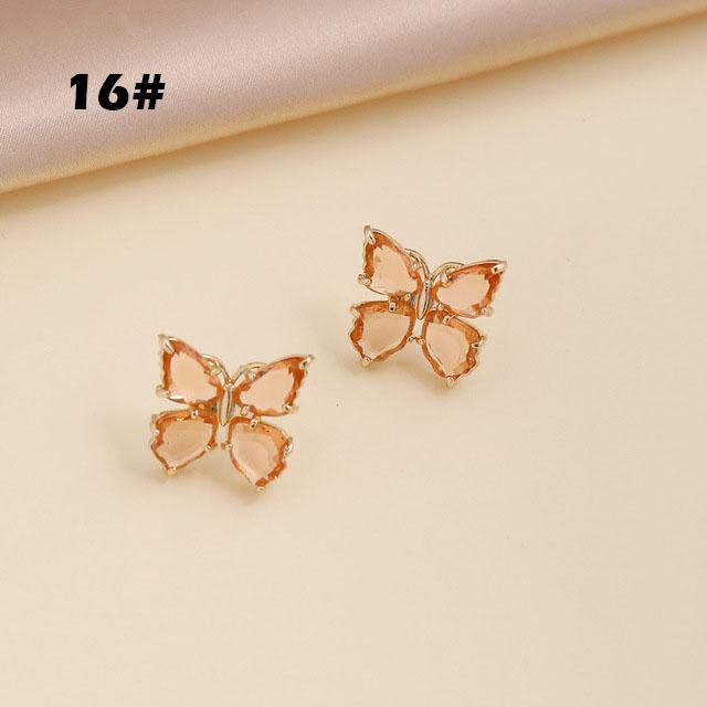 Butterfly Jewelry Multi-Colored Zircon Butterfly Necklace for Women Fashionable Clavicle Chain Pendant Necklace for Women