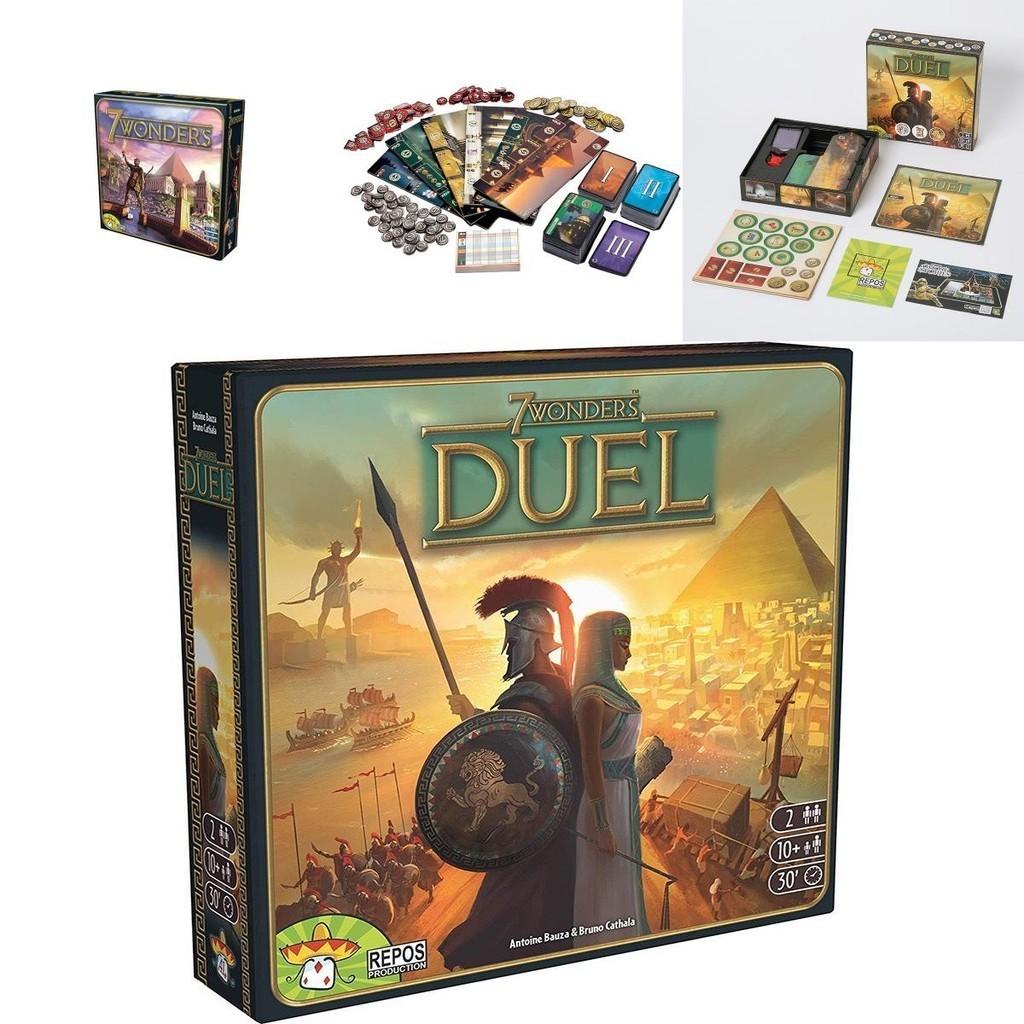 7 Wonders Duel Jeu de Plateau Stratégique Pour Adultes Enfants