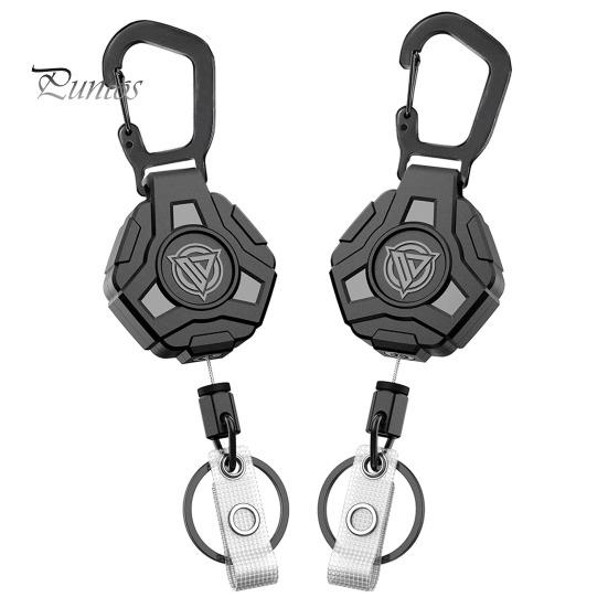 1/2 шт. брелок с многоугольным карабином и выдвижным тросом длиной 60 см — фото 6