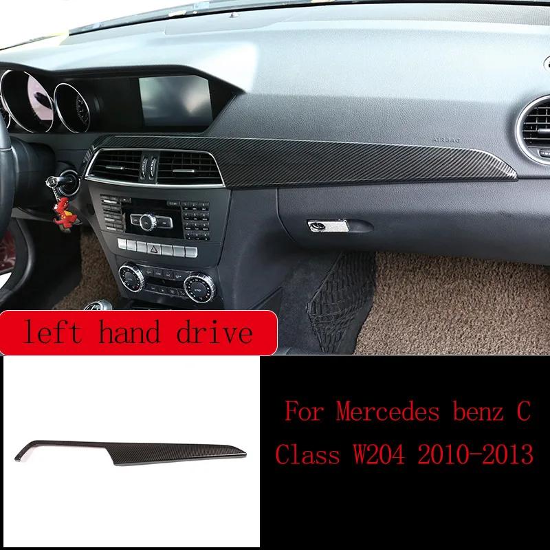 Carbon Fiber Car Interior Decoration Trim Stickers For Mercedes Benz C Class W204 C180 C200 2007-2013 Accessories