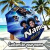 Custom Name Personalized Michael Jackson Print Umbrella, Auto Open Close, 8‑Rib Sturdy Frame, Commute Camping Hiking Use, Birthday Gift