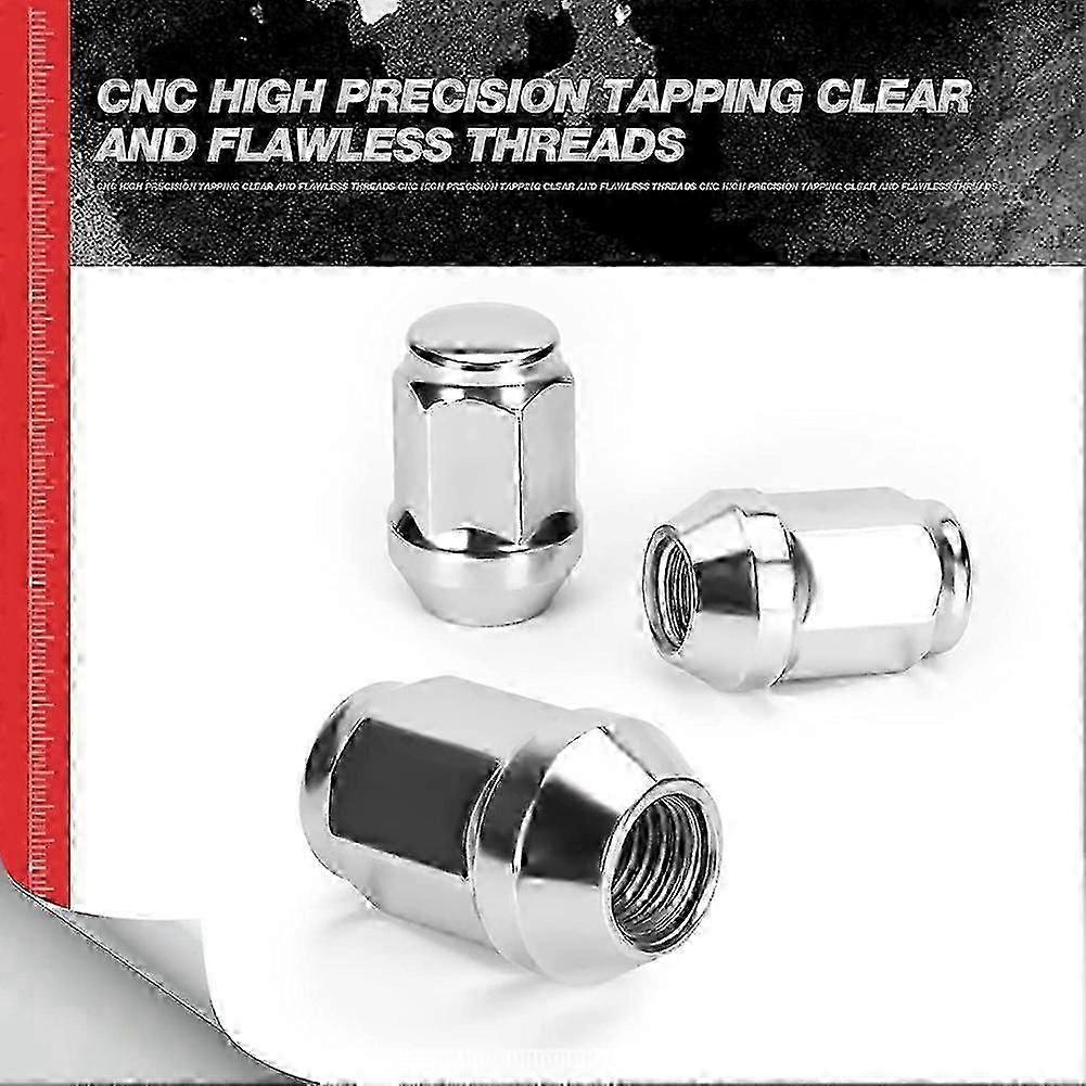 24 Stück 12x1,5 Radmuttern Geschlossen Konisch Eichel Kegel Radmuttern, für 2007-2022 Cruiser,2001-2007 Sequoia S
