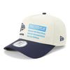 NEW ERA Cap 9FORTY 15125384 NER37G4339 Chrome Light Navy White Snapback A-Frame 2-Tone
