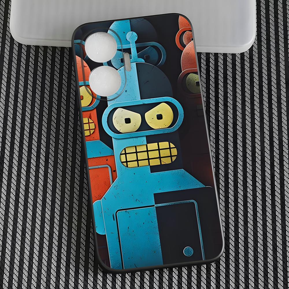 Cartoon F-Futurama Robot BenderS Phone Case For Poco M7 Pro M5 M6 M4 F7 F5 F6 X7 Pro X7 X6 X5 X4 M7 X4 GT Back Cover