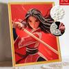 Disney DIY Pearl Art Painting Mulan Heroic Home Wall Decoration Pearl Gemstone Painting Pictures Crafts Home Decoration