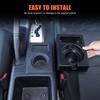 For Toyota FJ Cruiser 2007- ABS Black Car Center Console Water Cup Storage Box Storage Box Car Interior Accessories