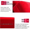 Velvet Ring Holder Case Square Shape LED Light Ring Display Case  Birthday Gift