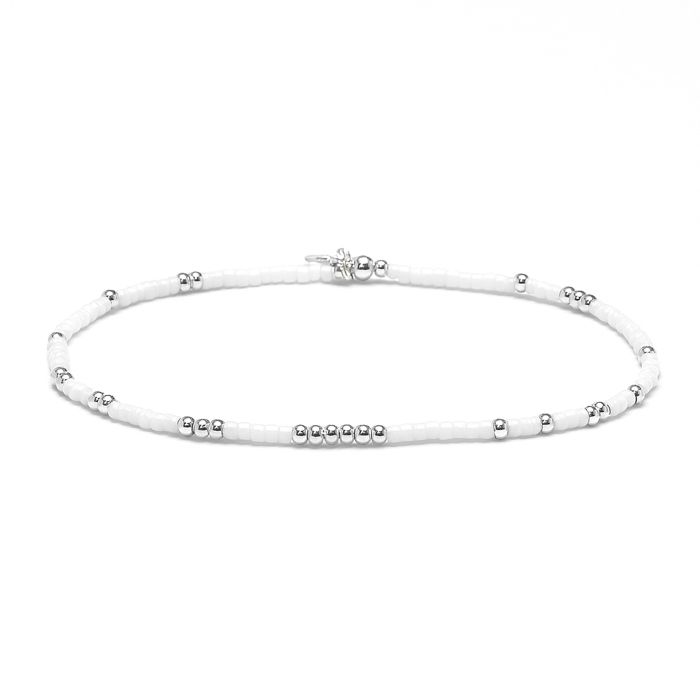 Bracelet - LUXENTER - Xanvi - Cristal blanc - Finition argent sterling 925 - Diamètre 55 mm