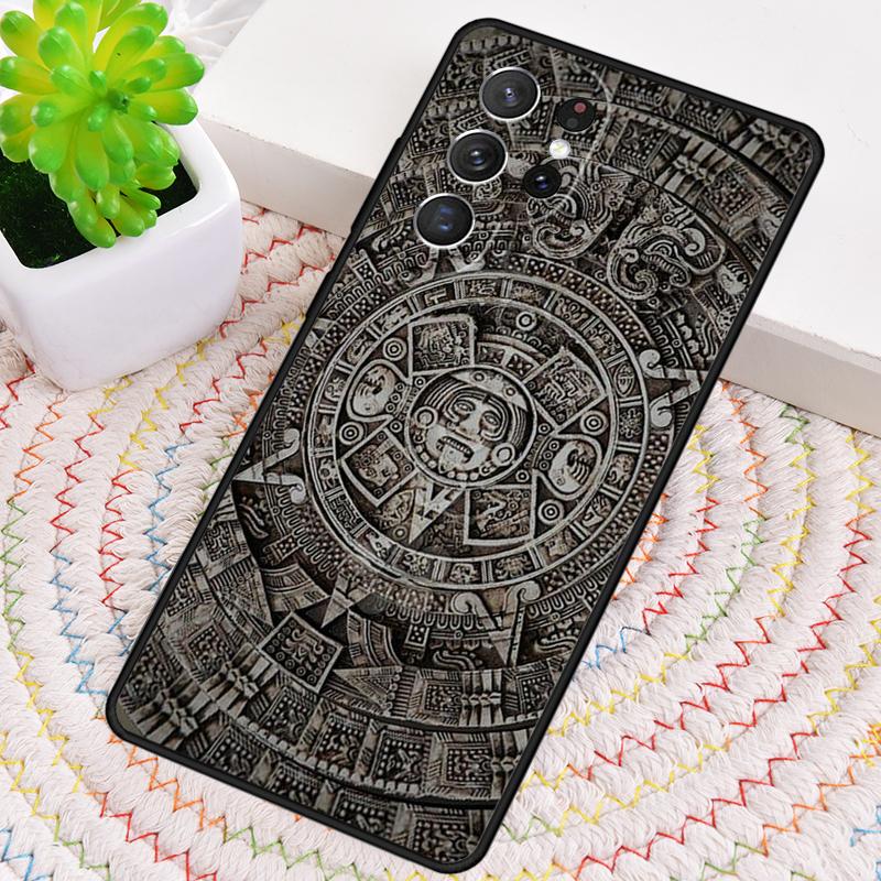 Aztec Calendar Mayan Native Phone Case for Samsung Galaxy note 10 pro S26 Ultra S23 S24 FE S25 S21 S22 PLUS shockproof Cove