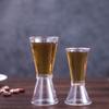 Double-headed Ounce Measuring Cup Transparent Cocktail Jigger Resin Cocktail Measure Cup  Bartender
