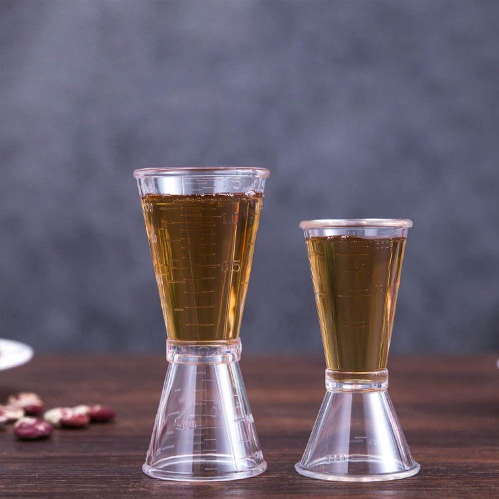 Double-headed Resin Cocktail Measure Cup Transparent Cocktail Jigger Milk Tea Shop