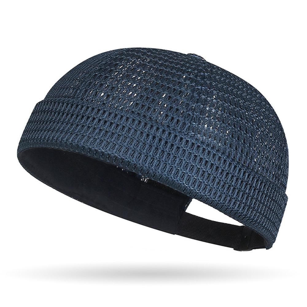 Outdoor Cycling Cap Mesh Breathable Brimless Melon Hat Ultra-Light Adjustable Summer Beanie Hat Hip Hop Caps Sailor Landlord Cap