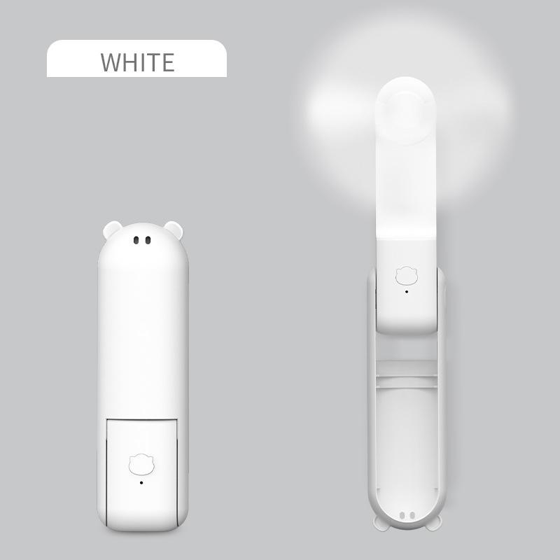 Summer Handheld Fan With Long Battery Life 2-in-1 Mini Fan USB Charging Portable Folding Fan Office Student Small Electric Fan