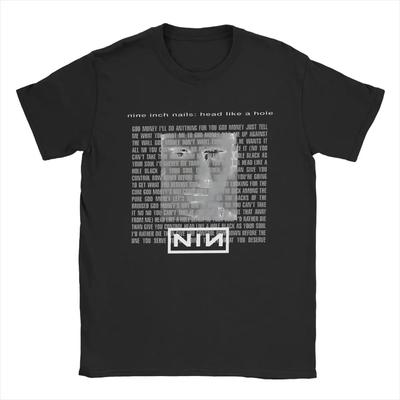 Neuheit Nine Inch Nails NIN T-Shirt Herren Rundhals Baumwoll-T-Shirts Kurzarm-Tees Plus Kleidung#Farbe