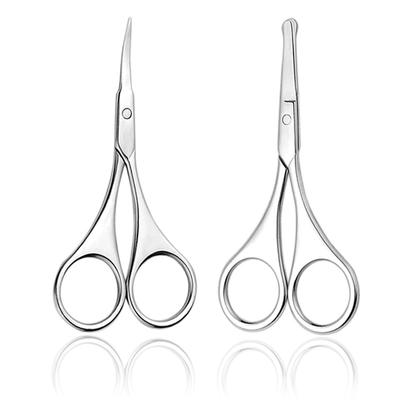 Schere Trimmer Haarentferner Gesichtshaare Augenbrauen Nase Schere Abgerundete Gebogene Klinge Nagelhautschere Professionelles Clipper-Werkzeug