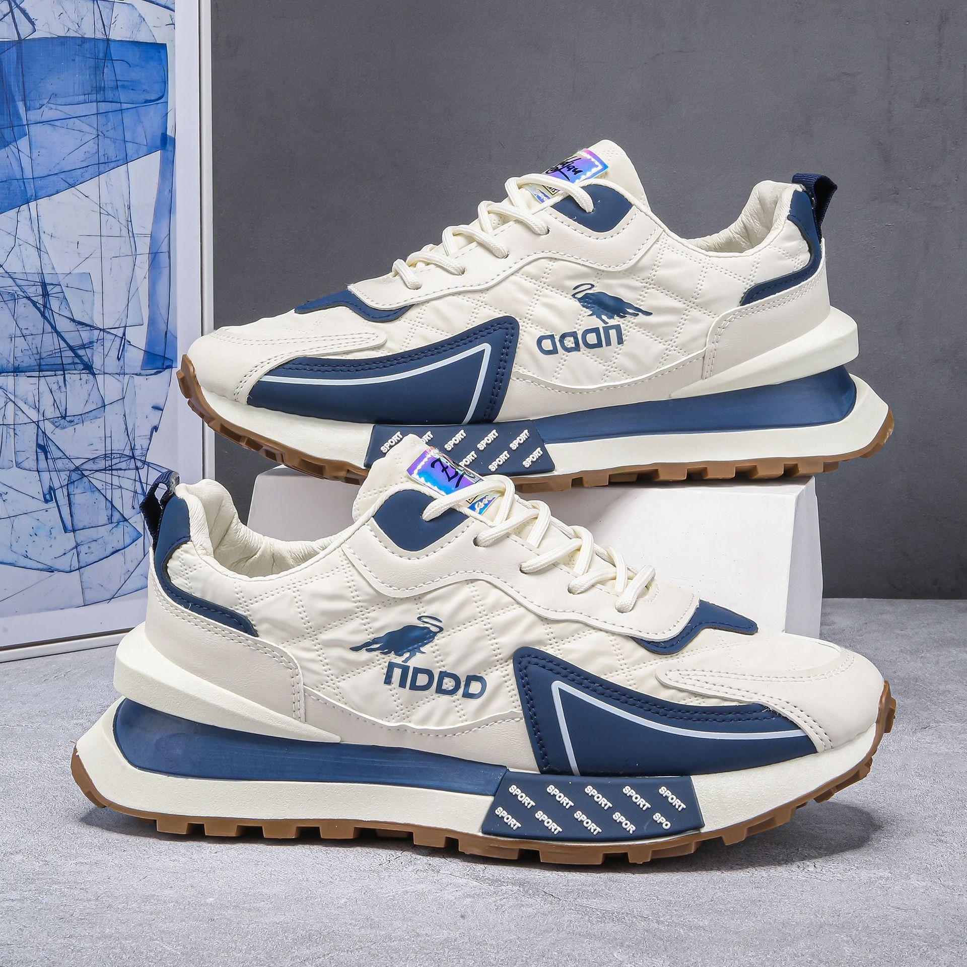 

Мужские кроссовки «папины» 2025 новая зима спортивные повседневные беговые универсальные увеличение роста водонепроницаемые толстая подошва износостойкие Forrest Gump мужские кроссовки 39 бежевый