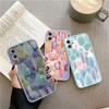 Colorful Tropical Forest Leaves Trees Hand Printed Phone Case For iphone 7 8 Plus SE 2020 11 12 13 14 Pro Max X XS XR Back Cover