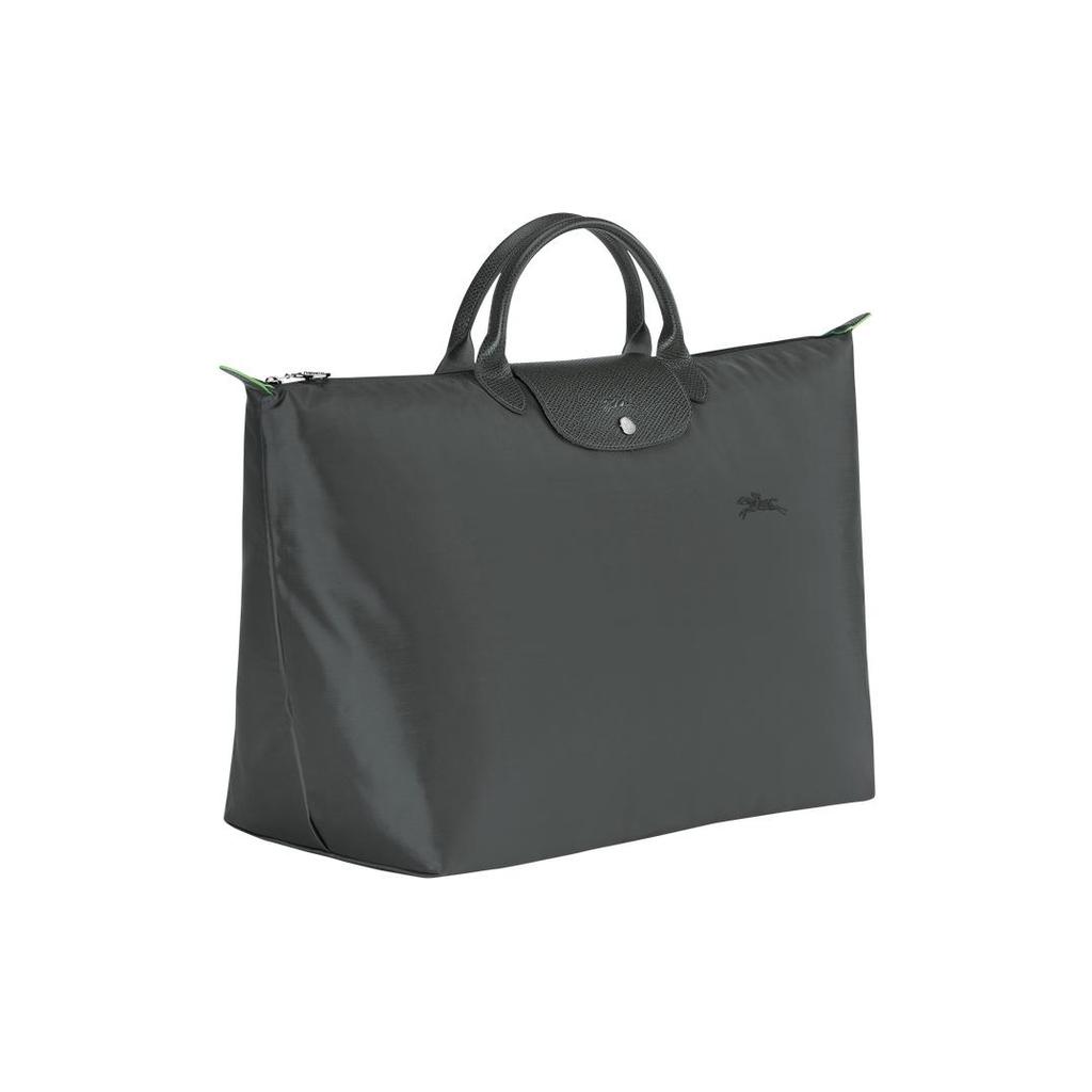 New LONGCHAMP Le Pliage Green Canvas With Leather Trim Canvas Bag Travel Bag Handbag Large Size Women's Graphite Gray 1624919P66