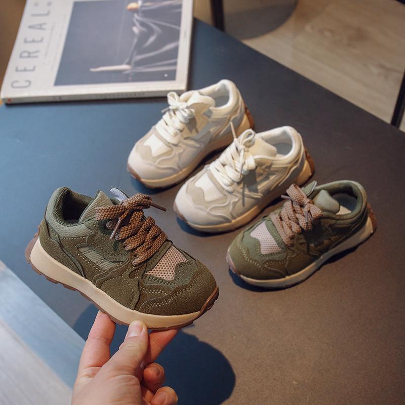 Zapatillas Children Casual Shoe Spring New Mesh Breathable Kid Sneakers for Girl Boy Tennis Shoe Fashion Green Sport Shoe Tenis