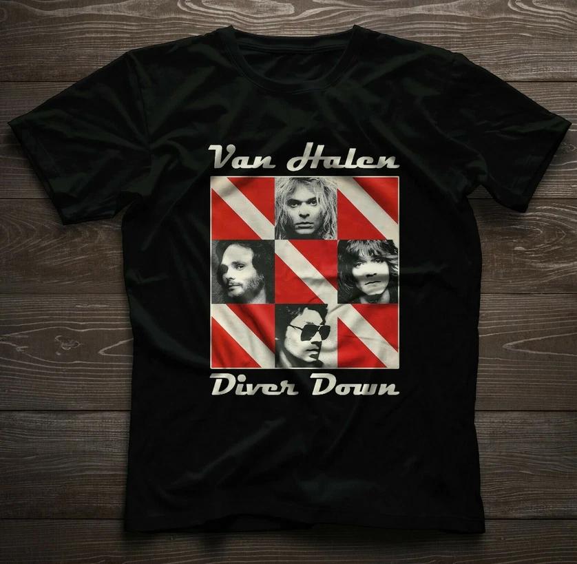 DAVID LEE ROTH EDDIE VAN HALEN Diver Down T-Shirt. 4XL