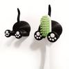 1pc 3D Printed Charming Black Cat Toothbrush Stand - Adorable Kitty Bathroom Storage, Instagram-Worthy Bath Decoration for Women