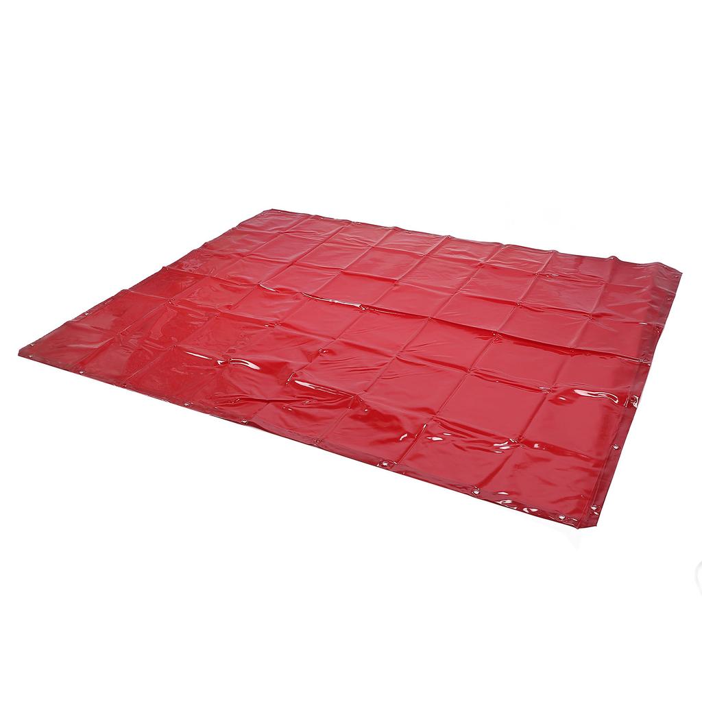 5.71x7.68FT Welding Curtain 6 Levels Guard Hanging Type Flame Retardant Welding Screen for Workshop Industrial Use Red