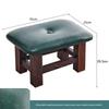 You Shu Solid Wood Upholstered Footstool