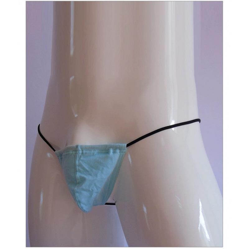 U-Convex Cotton Men's Low-Rise Single-Button Thong - Stylish Choice for Men