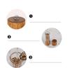 Premium Acrylic Salt and Pepper Grinder Set Manual Salt and Pepper Mills Wooden Shakers with Adjustable Ceramic Core