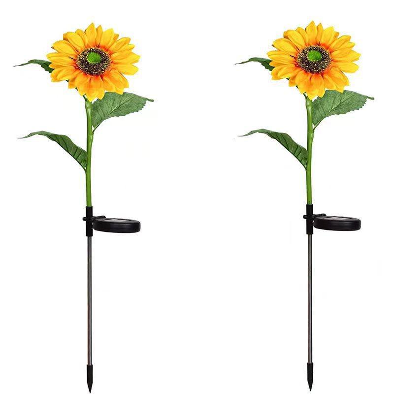 Sonnenblumen-Solarblumenleuchten für die Gartendekoration im Freien