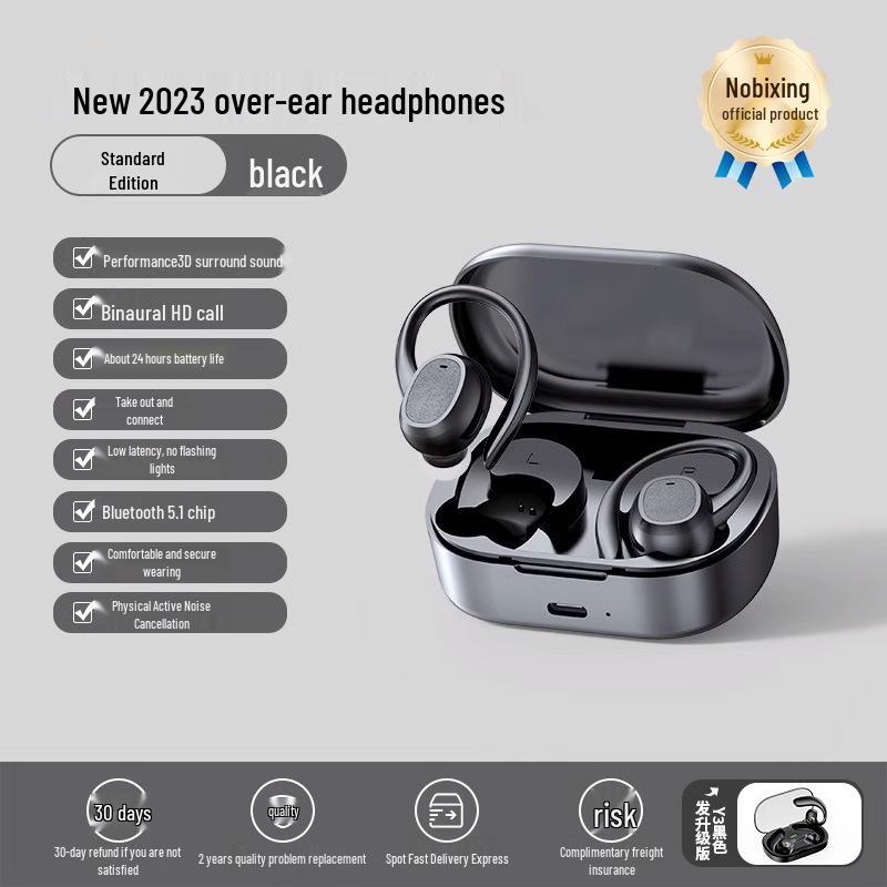 2025 Sport Wireless Headphones: Over-Ear Bluetooth for Running; Secure Fit, Comfortable Long Wear for Men and Women