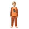 Family Matching Halloween Pajama Set with Patchwork Print - Cozy Loungewear for Parents and Kids