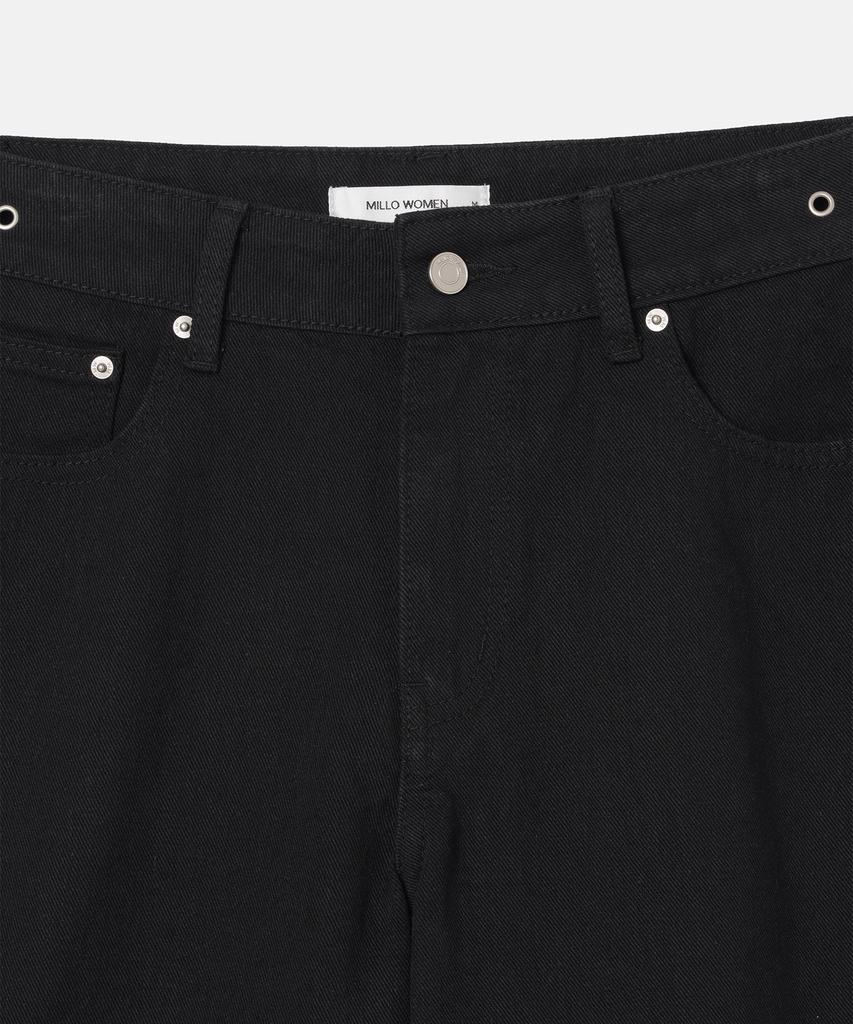 MILLO WOMEN Maxi Denim Bermuda Pants [Black]