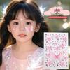Children's Sequin Eyeshadow & Butterfly Rhinestone Stickers - Glue-Free, Self-Adhesive Stage Makeup for Performances