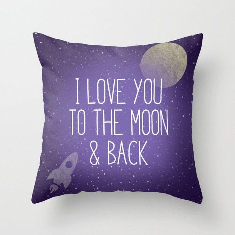 Pillow Case 18purple Sofa Waist Throw Cushion Cover Home Geometric Decor