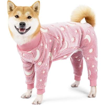 Pet Warm Clothes Comfortable Flannel Dog Pajamas Dog Loungewear Dog Onesies Small Dogs Four Legs Full Coverage