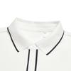FILA Heritage Elite Classic Simple Fashion Casual Comfortable Versatile Knitted Long Sleeve Polo Shirt Men tops Cloud-Mushroom-White F11M618206FWT