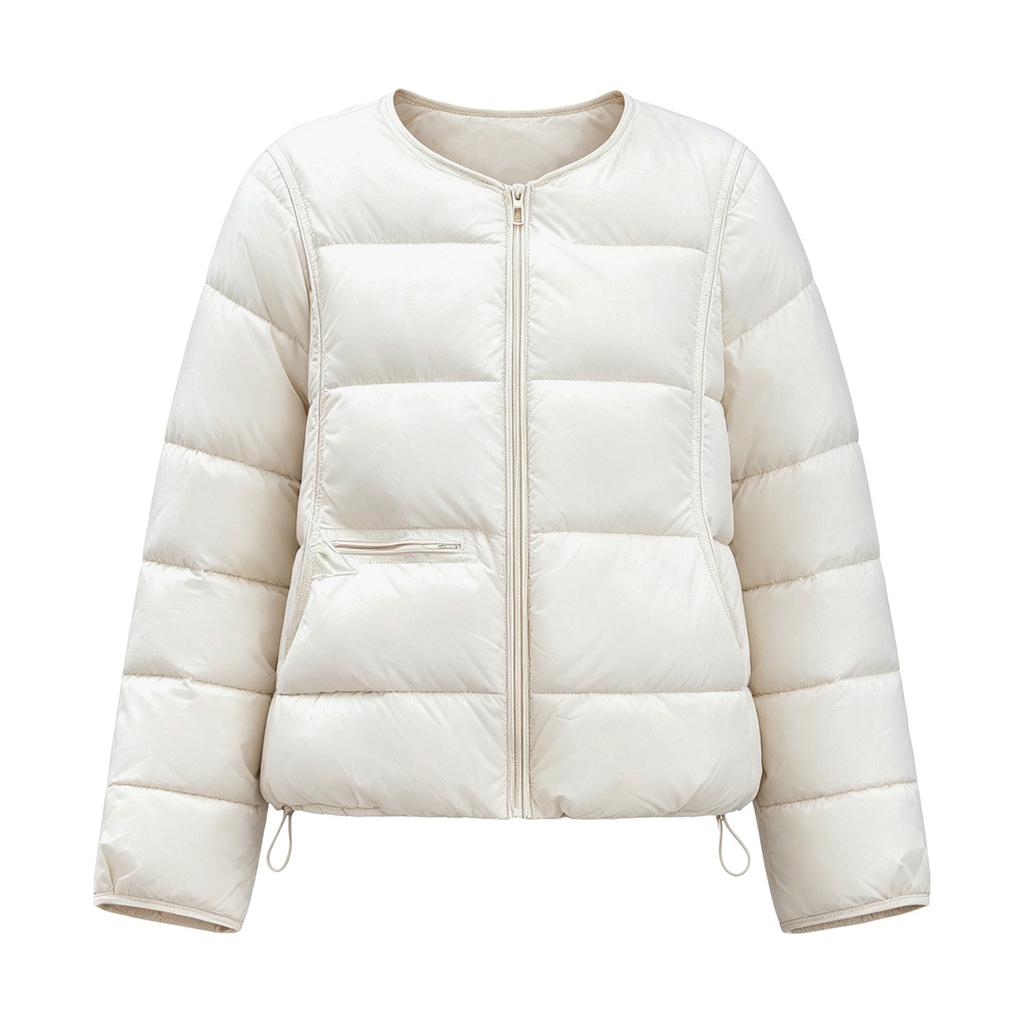 Winter new women's clothing fashionable round neck loose cotton-padded clothes to keep warm and light short down cotton-padded jackets