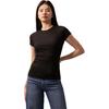 Calvin Klein Solid Fashion Casual Simple Comfortable Short Sleeve T-Shirt Women Tops Space-Black 40WJ217-BAE