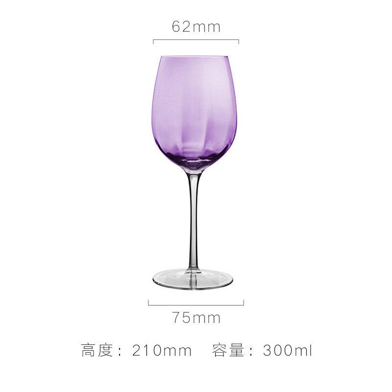 Purple Sparkling Stemless Handblown Glassware Hammered Glass Water Wine Drinkware Barware glasses