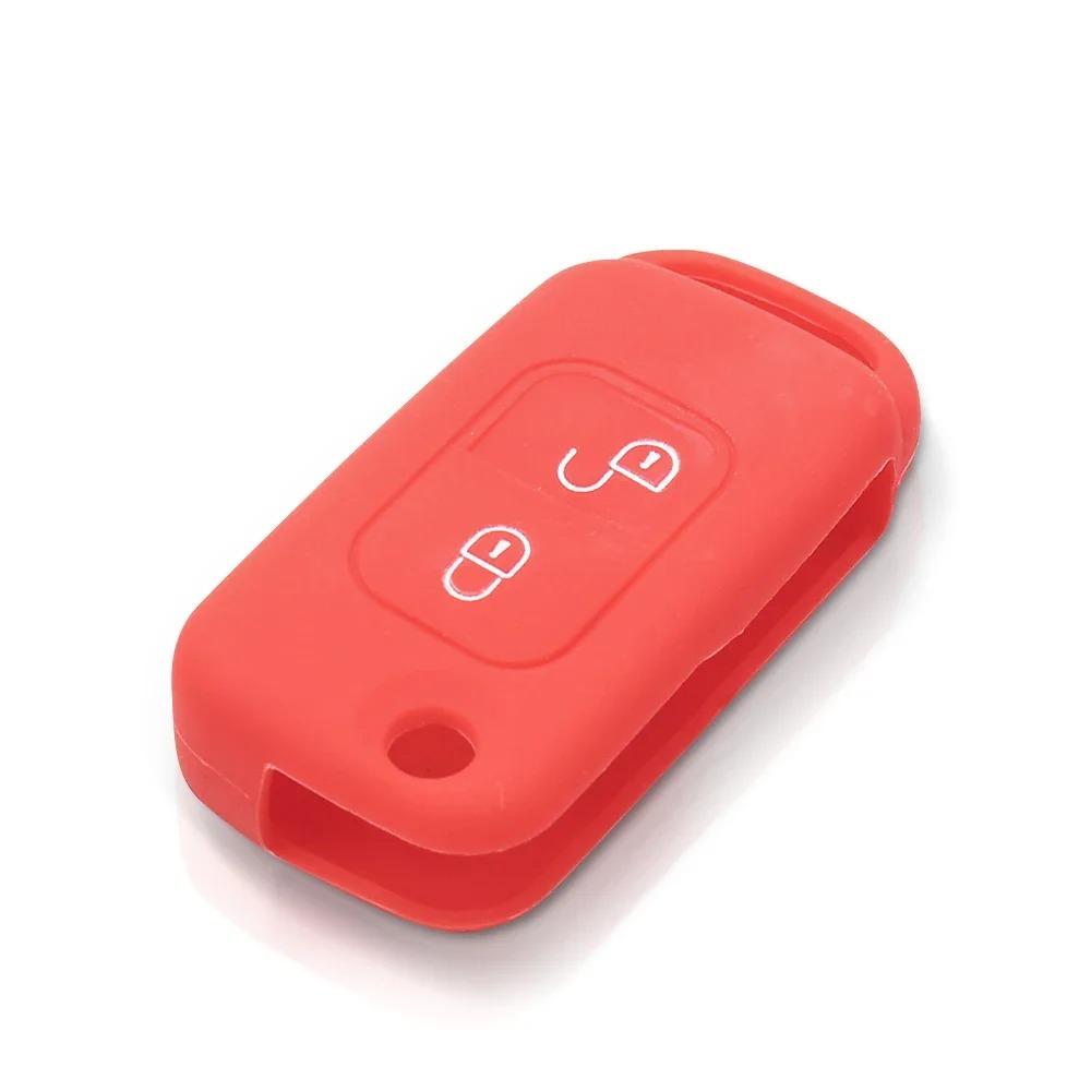 Funda para llave de control remoto plegable de 2 botones para Mercedes Benz SLK E113 ACES W168 W202 W203 AC Clase A